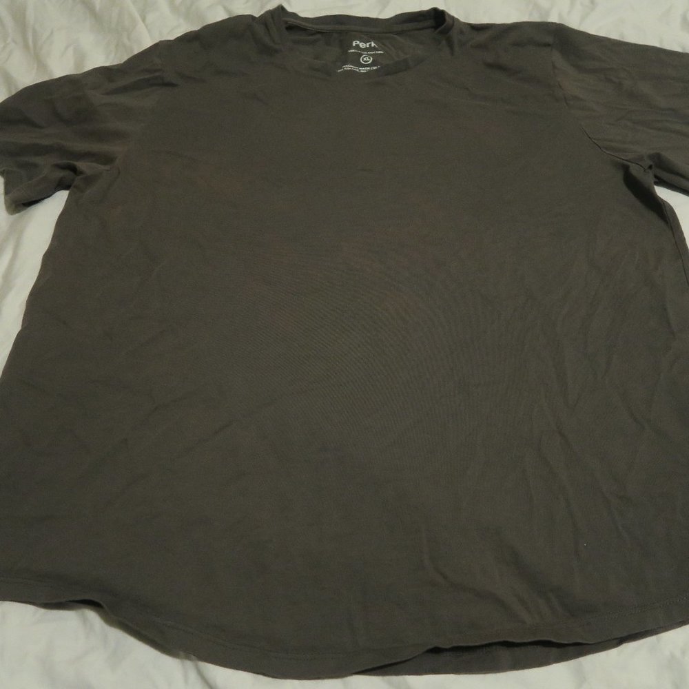 Perk Feel Good Tee Pima Cotton Short Sleeve Curved Hem
